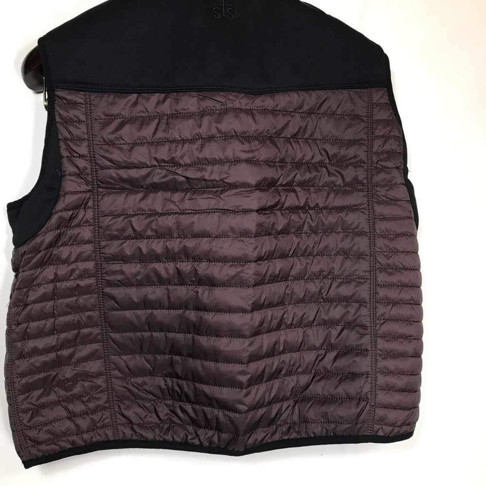 Youth STS Ranchwear Western Puffer Vest Brown Size XLarge - Picture 6 of 11